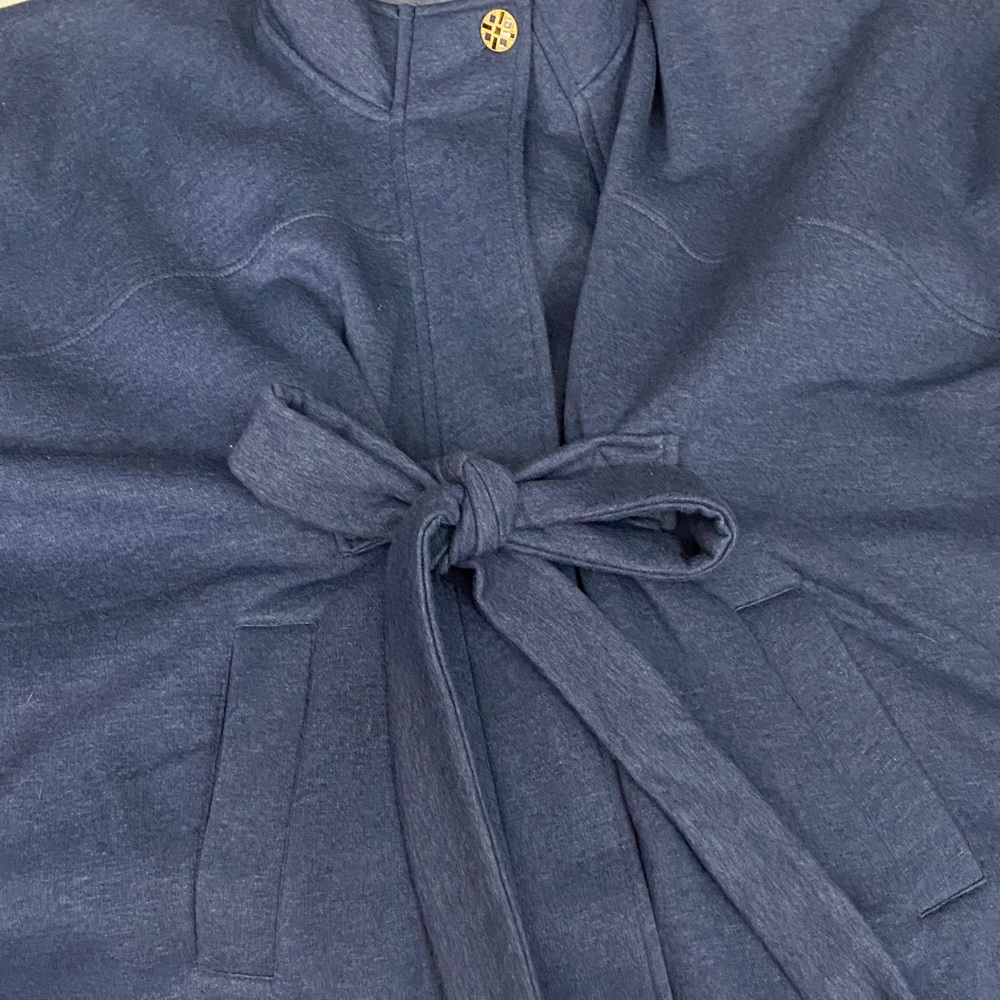 The Pyramid Collection Oversized Midnight Blue Women's Jacker Robe - Picture 8 of 16